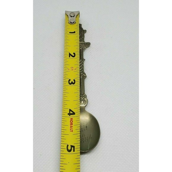 Holland Made New York Statue Of Liberty Embossed Pewter Built In 1884 Mini Spoon - Picture 12 of 12